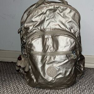 Kipling metallic backpack